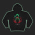 TKYSPORT Anime Hoodie Design of Gon Freecss enraged, with flames coming out of his fists. The words &
