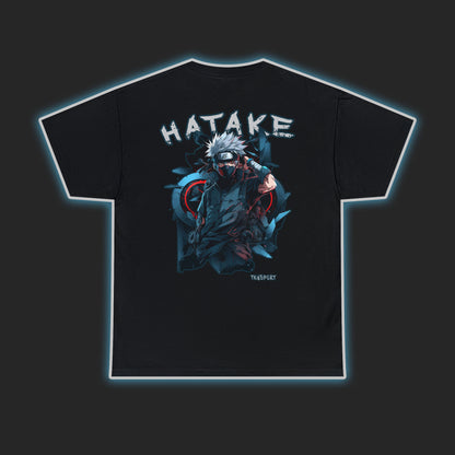 TKYSPORT Anime T-shirt design of Kakashi Hatake from the back.