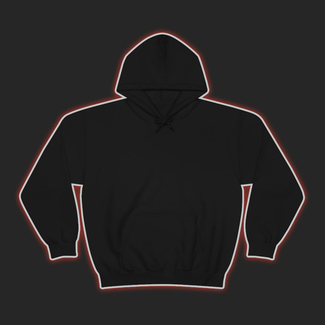 TKYSPORT Anime Hoodie design of Naruto, dark themed. Shot from the front.